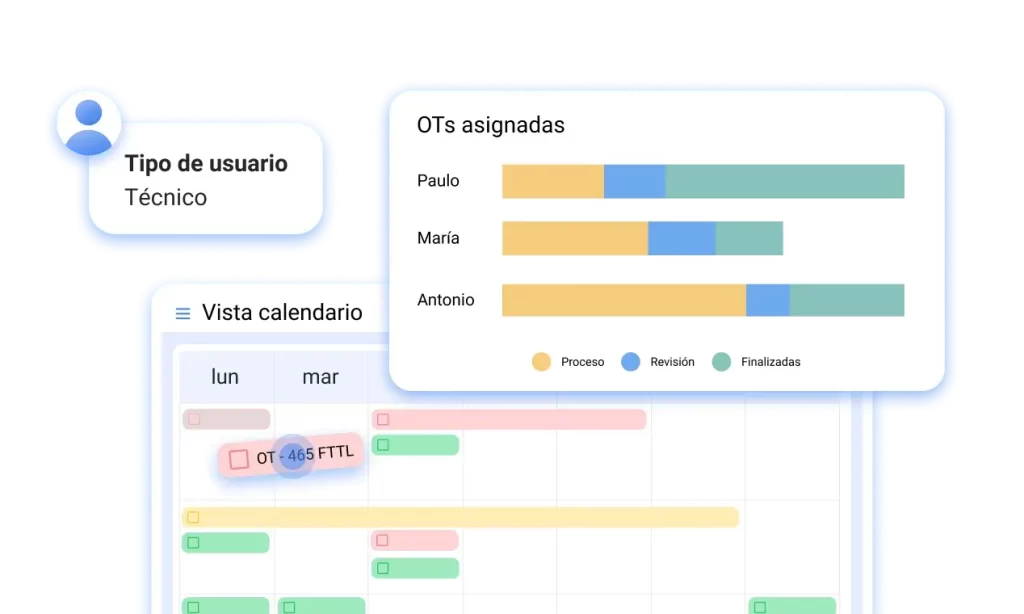 Calendario de mantenimiento preventivo para equipos y maquinaria, reduciendo paradas no planificadas